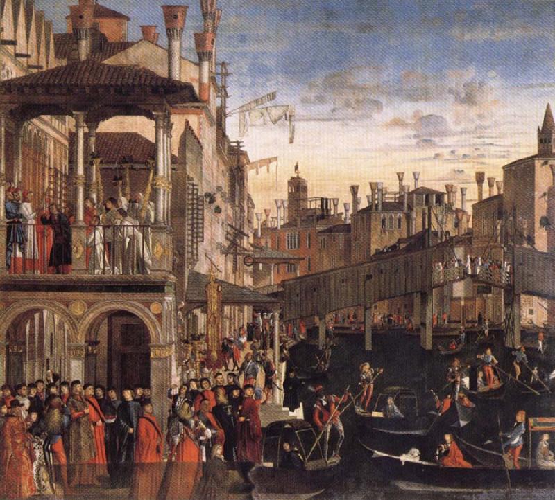 Vittore Carpaccio Cureof a Lunatic by the Patriarch of Grado oil painting picture